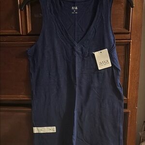 a.n.a Navy Blue Sleeveless Top